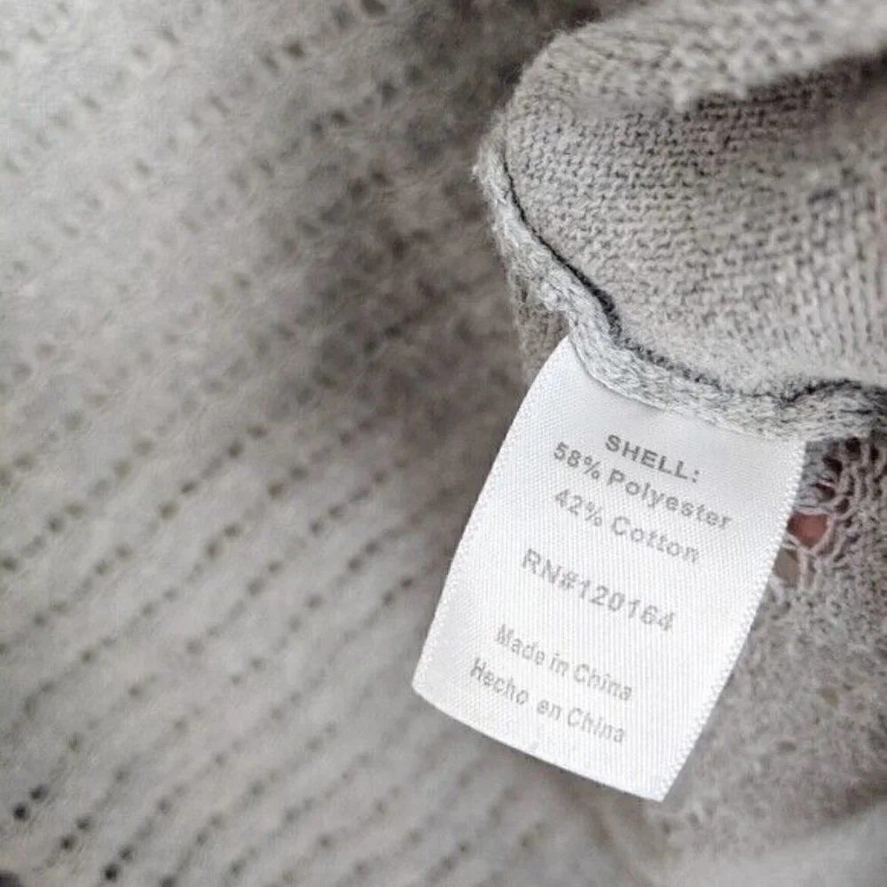Allen B. By Allen Schwartz Grey Fly-Away Knit cardigan Women's‎ Medium